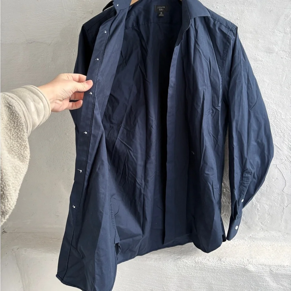 J.Crew classic Ludlow navy long-sleeve dress shirt